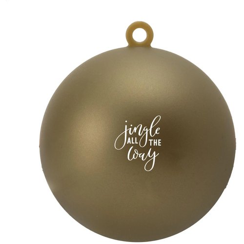 Kerstbal Ø 7 Cm Recycled Pp - Made In Europe Goud