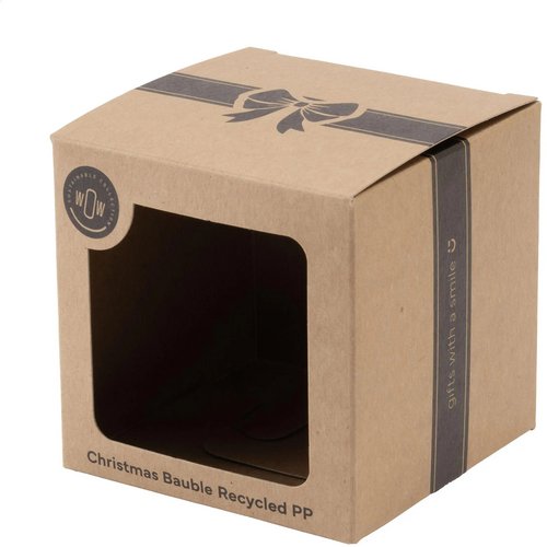 Kerstbal Ø7Cm Recycled Pp Box - Made In Europe
