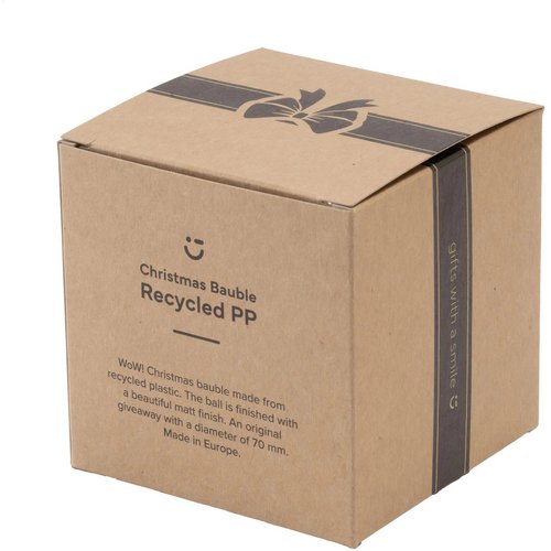 Kerstbal Ø7Cm Recycled Pp Box - Made In Europe