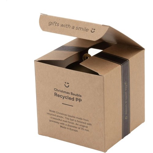 Kerstbal Ø7Cm Recycled Pp Box - Made In Europe