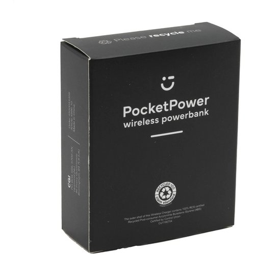 Pocketpower 10000 Wireless Powerbank Draadloze Oplader