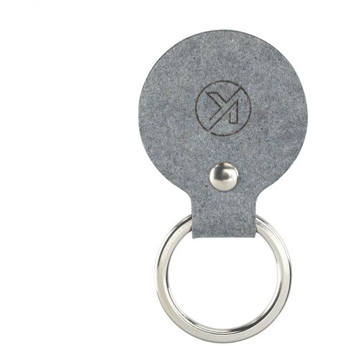 Recycled Denim Textile Keyring Round Sleutelhanger