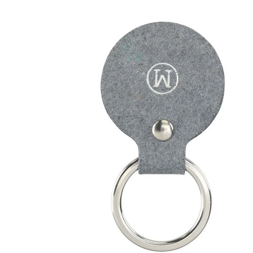 Recycled Denim Textile Keyring Round Sleutelhanger