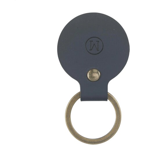 Recycled Leather Keyring Round Sleutelhanger