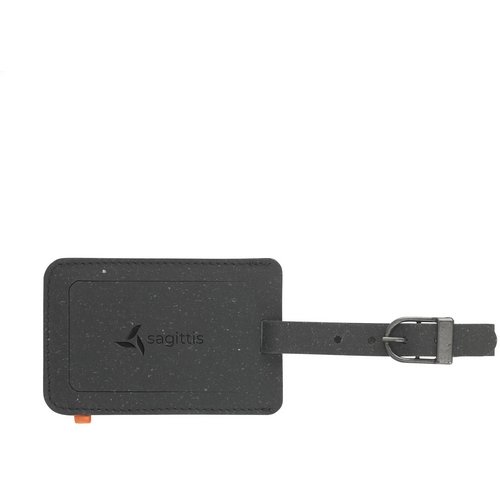 Recycled Leather Luggage Tag Bagagelabel