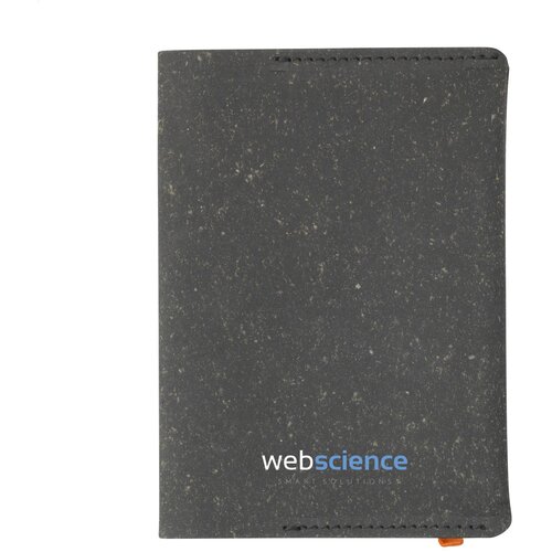 Recycled Leather Passport Holder Paspoorthoesje Zwart