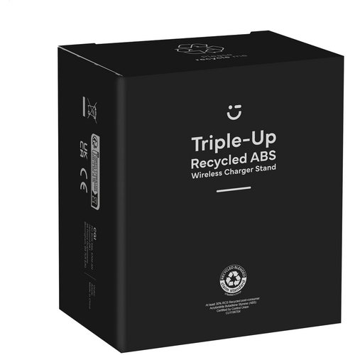 Triple-Up Rcs Recycled Abs Wireless Charger Stand