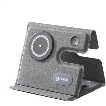Triplo Rcs Wireless Charging Station Oplader Grijs