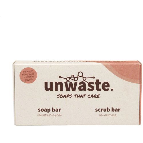 Unwaste Duopack Soap & Scrub Bar