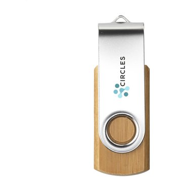 Usb Twist Bamboo From Stock 8 Gb Bamboe