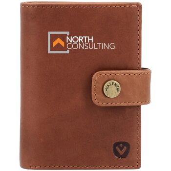 Valenta Card Wallet Leather Magsafe Luxe Bruin
