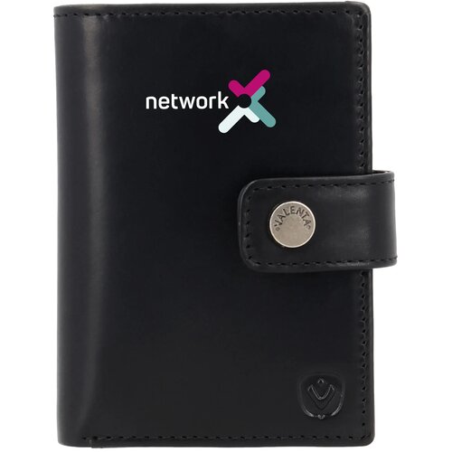 Valenta Card Wallet Leather Magsafe Luxe Zwart