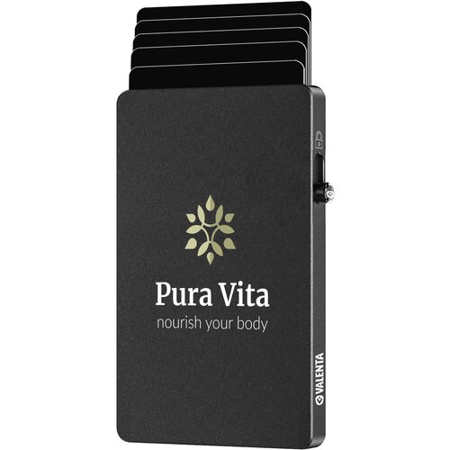 Valenta Cardprotector Aluminium Magsafe Grijs