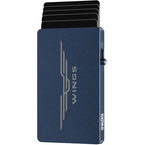 Valenta Cardprotector Aluminium Magsafe Blauw