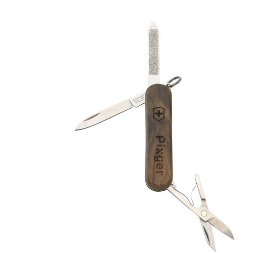 Victorinox Classic Sd Wood Zakmes Bruin