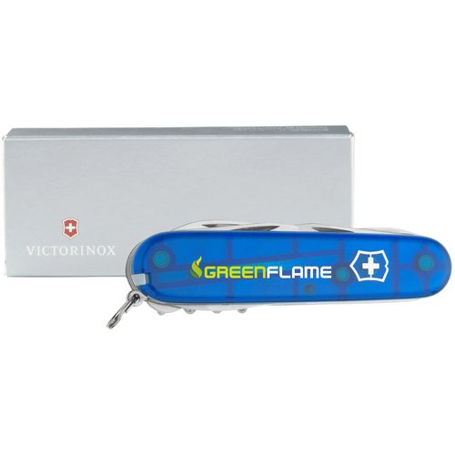 Victorinox Huntsman Zakmes In Geschenkdoos Transparant Blauw