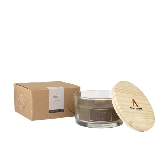 Wooosh Flame Scented Candle Dark Amber Geurkaars