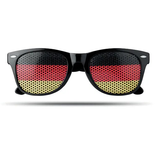 Zonnebril met vlag Flag fun geel