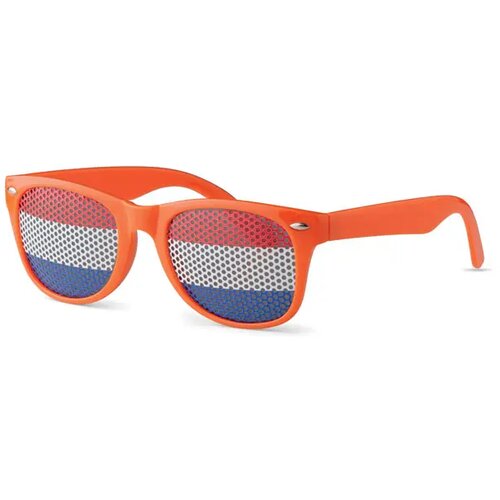 Zonnebril met vlag Flag fun oranje