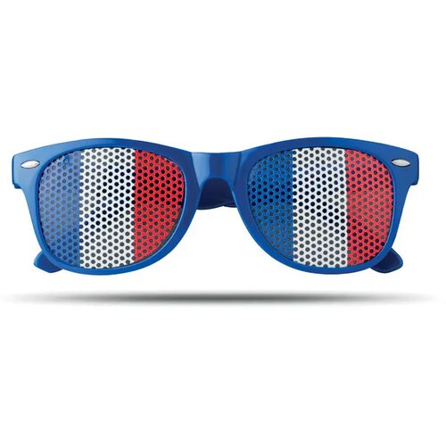 Zonnebril met vlag Flag fun royal blauw