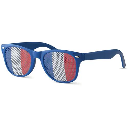 Zonnebril met vlag Flag fun royal blauw