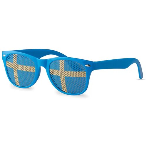 Zonnebril met vlag Flag fun blauw