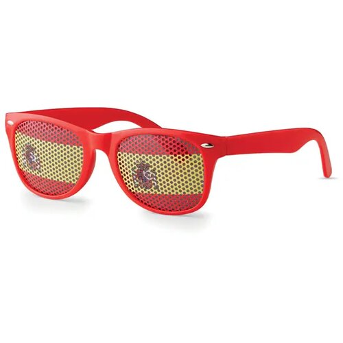 Zonnebril met vlag Flag fun rood