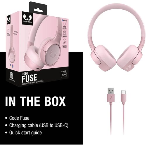 3HP1100 I Fresh 'n Rebel Code Fuse Draadloze on-ear koptelefoon roze