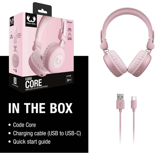 3HP1000 I Fresh 'n Rebel Code Core Draadloze on-ear koptelefoon roze