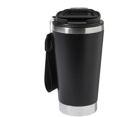 Gerecyclede RVS thermosbeker Zwart 430 ml