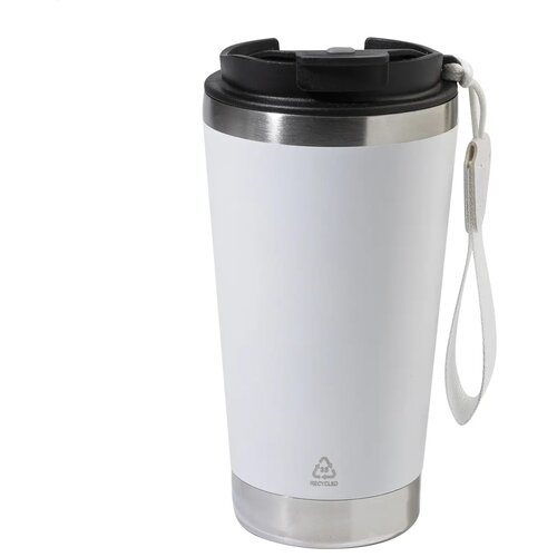 Gerecyclede RVS thermosbeker Wit 430 ml