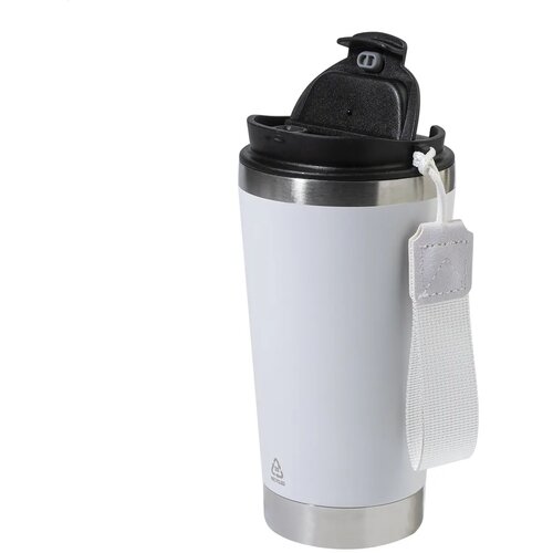 Gerecyclede RVS thermosbeker Wit 430 ml