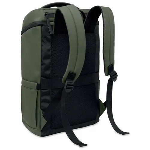 15" pu laptop rugzak Boulder donker marinegroen
