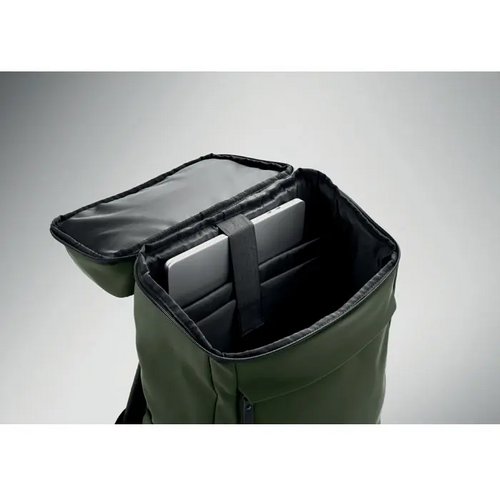 15" pu laptop rugzak Boulder donker marinegroen