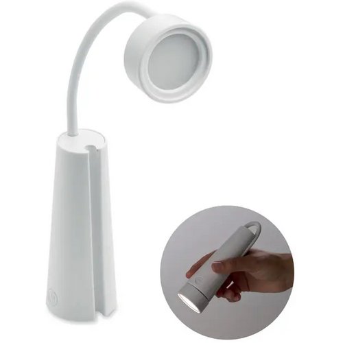 2-in-1 bureaulamp en zaklamp Torchlamp wit