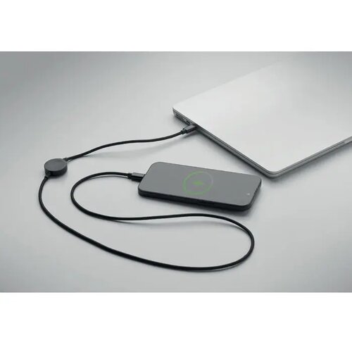 60w kabel & horloge-oplader Arger zwart