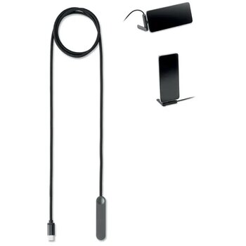 60w usb-c kabel telefoonstand Nifty zwart 60w usb-c kabel telefoonstand Nifty zwart