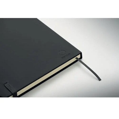 A5 gerecycled pu notitieboek Arcoloop zwart
