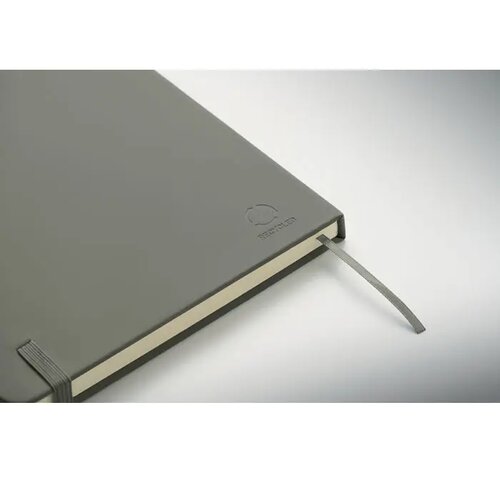 A5 gerecycled pu notitieboek Arcoloop steengrijs