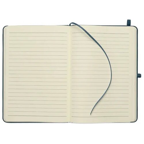 A5 gerecycled pu notitieboek Arcoloop marineblauw