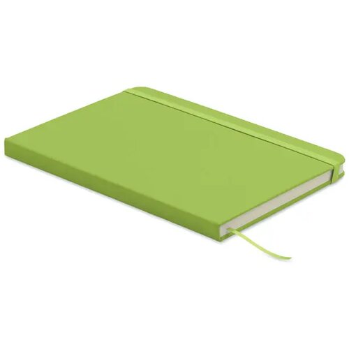 A5 gerecycled pu notitieboek Arcoloop limoen