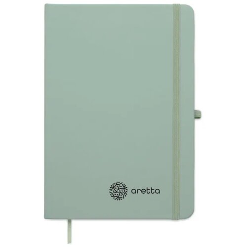 A5 gerecycled pu notitieboek Arcoloop mintgroen