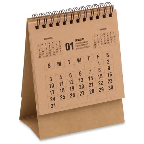 Bureaukalender voor 4 jaar Years beige