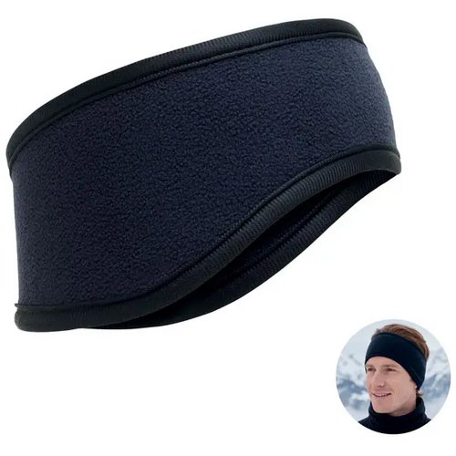 Fleece hoofdband Waves marineblauw