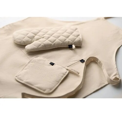 Gerecycled katoenen keukenset Gala set beige