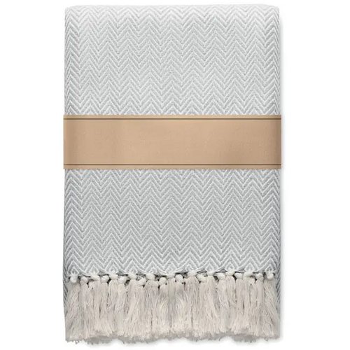 Gerecycled polykatoenen deken Ammos beige