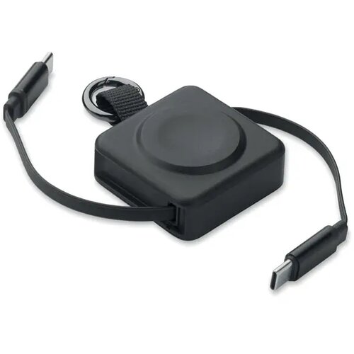 Intrekbare 100w usb-c-kabel Skilful zwart