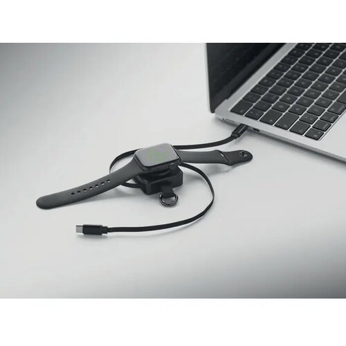 Intrekbare 100w usb-c-kabel Skilful zwart