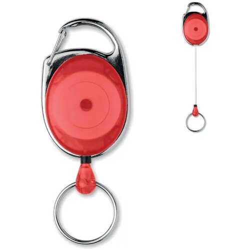 Intrekbare badgehouder Arronsa rood