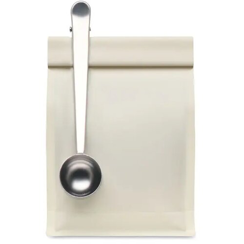 Koffieschep met zakclip Spooncoop zilver